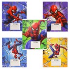 Тетрадь в линейку 24 листа, 5 видов МИКС, тиснение, обложка мелованный картон, «Человек-паук» - Фото 3