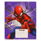 Тетрадь в линейку 24 листа, 5 видов МИКС, тиснение, обложка мелованный картон, «Человек-паук» - Фото 5