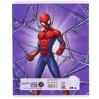 Тетрадь в линейку 24 листа, 5 видов МИКС, тиснение, обложка мелованный картон, «Человек-паук» - Фото 6