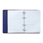 Тетрадь на кольцах Calligrata A5, 120 листов, в клетку, пластиковая обложка, блок офсет, синяя - Фото 7
