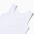 Майка для мальчика, цвет белый, рост 110-116 см - фото 24386364