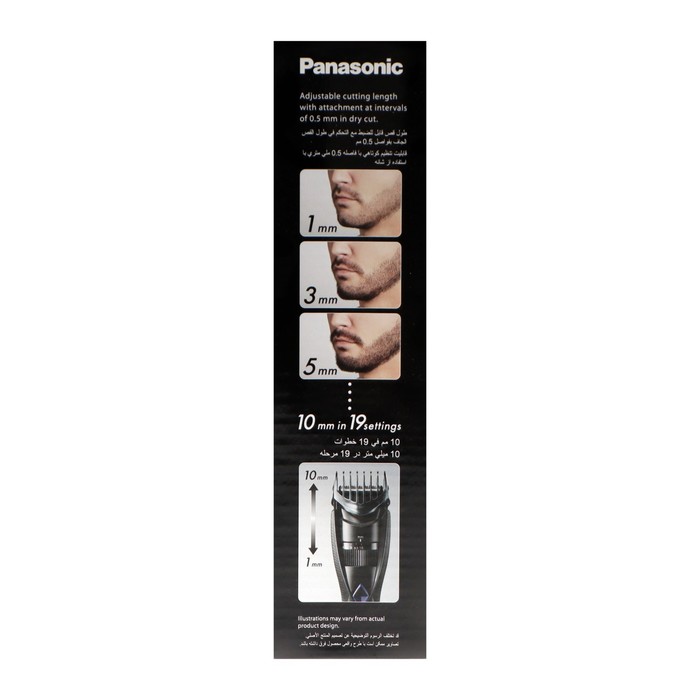 Триммер для волос PANASONIC ER-GB37-K421, 1-.10 мм, АКБ