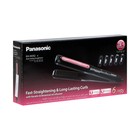 Выпрямитель PANASONIC EH-HV52-K615, 230°С, 5 режимов, керамика, шнур 2 м, чёрно-розовый - Фото 6