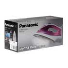 Утюг PANASONIC NI-M 250TPTV PINK, 1550 Вт, 15 г/мин, пар удар 75 г/мин, 210 мл, шнур 1.8 м - фото 57651