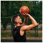 Баскетбольный мяч MINSA, тренировочный, клееный, 8 панелей, р. 7, PU, бутиловая камера - Фото 9