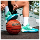 Баскетбольный мяч MINSA, матчевый, клееный, 8 панелей, р. 7, microfiber PU - Фото 7