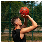 Баскетбольный мяч MINSA, матчевый, клееный, 8 панелей, р. 7, microfiber PU - Фото 9