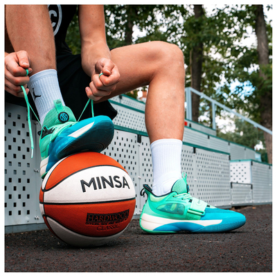 Баскетбольный мяч MINSA Hardwood Classic, PU, клееный, 8 панелей, р. 7, PU, бутиловая камера