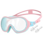 Маска для плавания детская ONLYTOP, беруши, цвет розовый/голубой - Фото 3