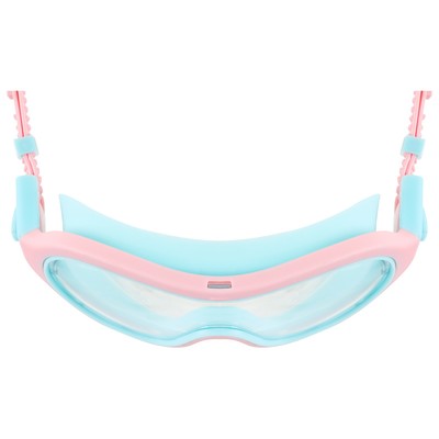 Маска для плавания детская ONLYTOP, беруши, цвет розовый/голубой