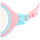 Маска для плавания детская ONLYTOP, беруши, цвет розовый/голубой - фото 3902760