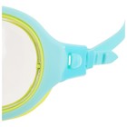 Маска для плавания детская ONLYTOP, беруши, цвет голубой/жёлтый - фото 7554383