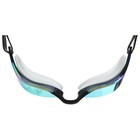 Очки для плавания ONLYTOP, с зеркальным покрытием, беруши, набор носовых перемычек, цвет чёрный - фото 4603300