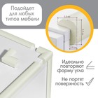 Лента защитная для углов мебели, 2 м, ширина 2.3 см, L-профиль, цвет белый, Крошка Я - Фото 2