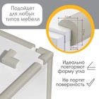 Лента защитная для углов мебели Крошка Я, 2 м, ширина 2,3 см, L-профиль, серый - Фото 2