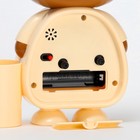 Будильник «Мишка», дискретный ход, от батарейки 1×АА, 17×4×12 см - Фото 4