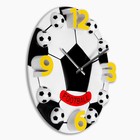Детские настенные часы "Футбол", дискретный ход, d-30 см - Фото 2