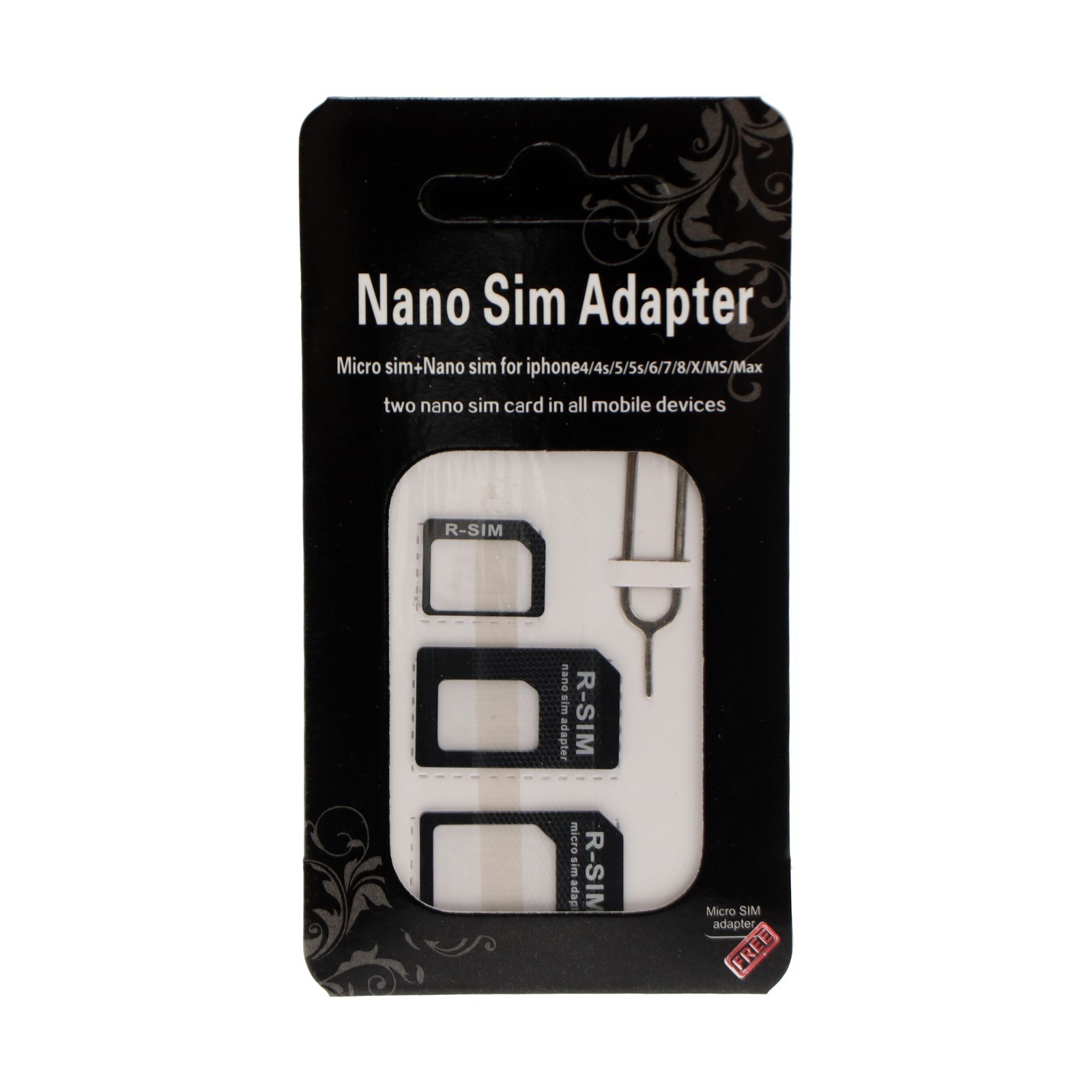 Адаптер для сим-карты Red Line 3 в 1, NanoSIM/MicroSIM/SIM (9843265 ...