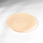 Тарелка «Айвори», стеклянная, d=21 см, цвет бежевый - фото 319755792