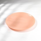 Тарелка «Айвори», стеклянная, d=21 см, цвет коралловый - фото 1080452