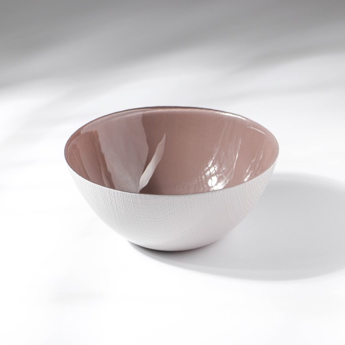 Салатник «Мокко. Капучино», d=15 см, стекло, бежевый - Фото 1