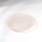 Тарелка «Капучино», стеклянная, d=21 см, цвет серый - фото 319755833