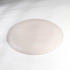 Тарелка «Капучино», стеклянная, d=28 см, цвет серый - фото 4386353