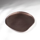 Тарелка с бортом Trend, стеклянная, d=28 см, цвет коричневый - фото 2859098
