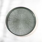 Блюдо Victoria Regina, d=28 см, с бортом, стекло, зелёное, золотистое - Фото 2