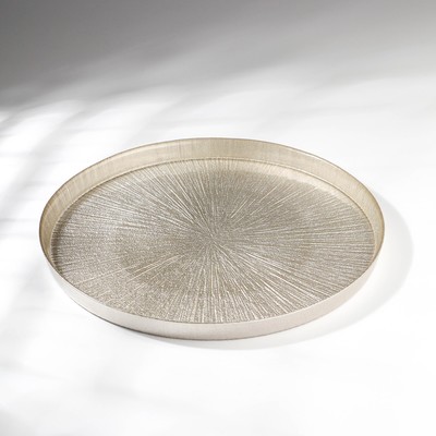 Блюдо «Кувшинка Нимфея», стеклянное, d=32 см