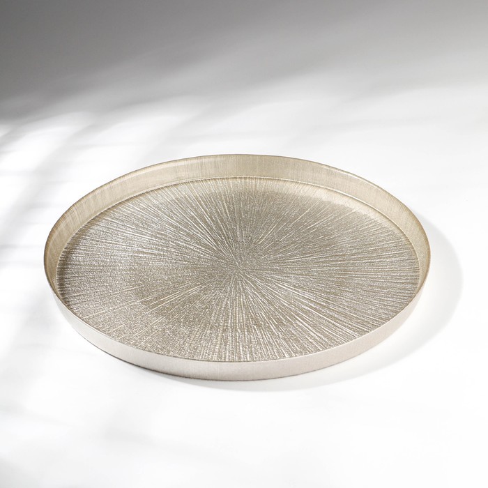 Блюдо «Кувшинка Нимфея», стеклянное, d=32 см - Фото 1