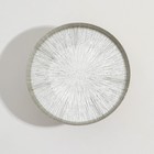 Блюдо «Кувшинка Нимфея», d=16 см, на ножке, стекло, серебристое - Фото 3