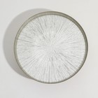 Блюдо на ножке «Кувшинка Нимфея», стеклянное, d=28 см - Фото 3