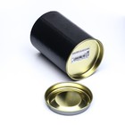 Тубус 73×110 мм (90 мм внутренняя высота), картон, металлическая крышка чёрный - Фото 3