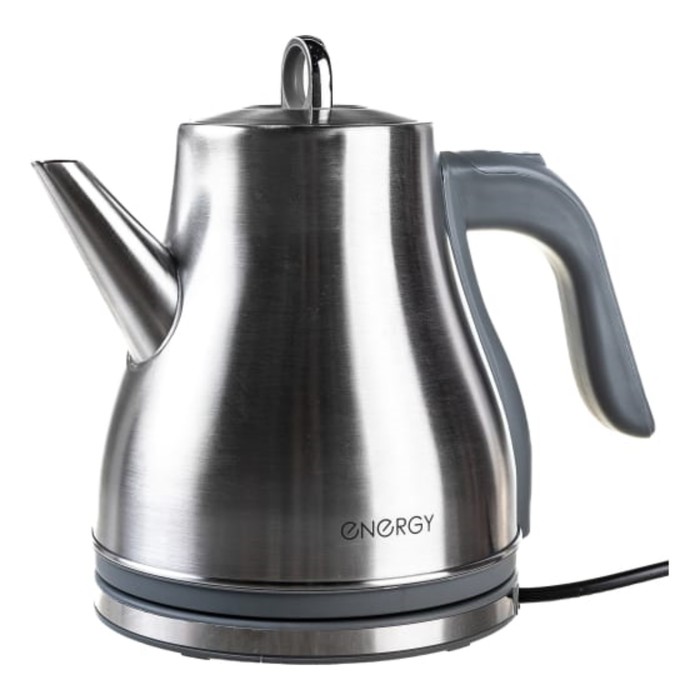 Чайник электрический Energy E-217, металл, 1.2 л, 950 Вт, серебристый - Фото 1