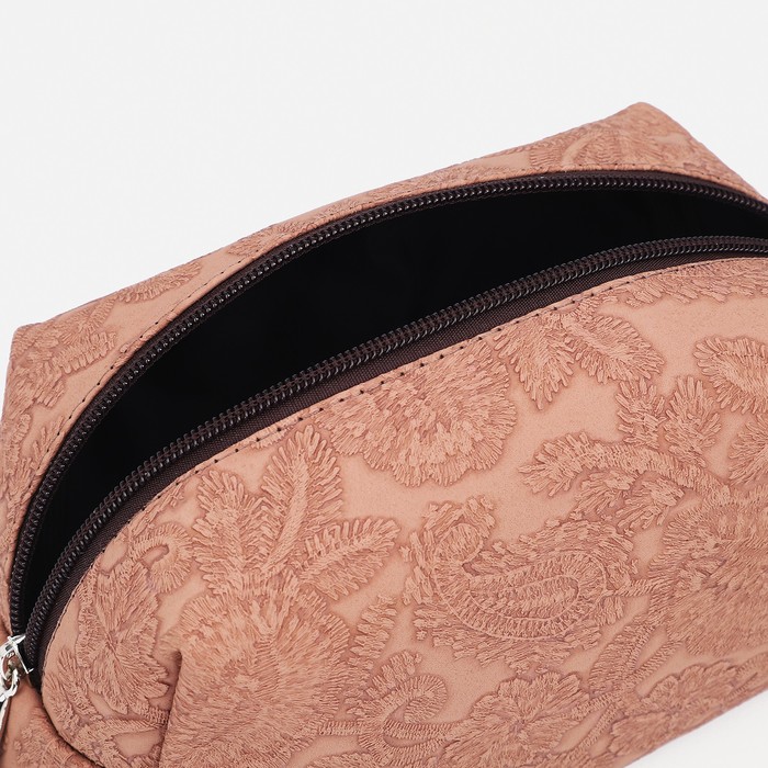 Косметичка на молнии, цвет бежевый 37407