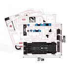 Деревянный конструктор «Скорая помощь», 53 детали, 23×11×13 см - Фото 2