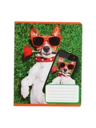 Комплект тетрадей из 10 штук, 12 листов в косую линию Calligrata «СелфиDOG», обложка мелованная бумага, ВД-лак, блок №2, белизна 75% (серые листы), 5 видов ... 9799339 - фото 8991300