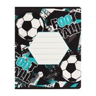 Комплект тетрадей из 10 штук, 12 листов в косую линию Calligrata "Футбол", обложка мелованный картон, ВД-лак, блок офсет, 5 видов по 2 штуки - фото 23711814
