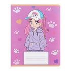 Комплект тетрадей из 10 штук, 12 листов в крупную клетку Calligrata "Аниме 013", обложка мелованная бумага, ВД-лак, блок офсет, 5 видов по 2 штуки - фото 24442112