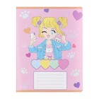 Комплект тетрадей из 10 штук, 12 листов в крупную клетку Calligrata "Аниме 013", обложка мелованная бумага, ВД-лак, блок офсет, 5 видов по 2 штуки - фото 24442113