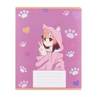 Комплект тетрадей из 10 штук, 12 листов в крупную клетку Calligrata "Аниме 013", обложка мелованная бумага, ВД-лак, блок офсет, 5 видов по 2 штуки - фото 24442114