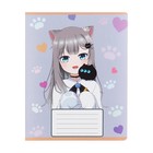 Комплект тетрадей из 10 штук, 12 листов в крупную клетку Calligrata "Аниме 013", обложка мелованная бумага, ВД-лак, блок офсет, 5 видов по 2 штуки - фото 24442115