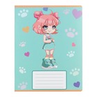 Комплект тетрадей из 10 штук, 12 листов в крупную клетку Calligrata "Аниме 013", обложка мелованная бумага, ВД-лак, блок офсет, 5 видов по 2 штуки - фото 24442116