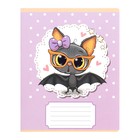 Комплект тетрадей из 10 штук, 12 листов в крупную клетку Calligrata "Милашки с бантиком", обложка мелованная бумага, ВД-лак, блок офсет, 5 видов по 2 штуки - фото 24399358