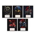 Комплект тетрадей из 10 штук, 12 листов в линию Calligrata "Мотоциклист", обложка мелованная бумага, ВД-лак, блок №2, белизна 75% (серые листы), 5 видов по 2 штуки - фото 23723014