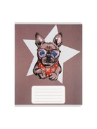 Комплект тетрадей из 10 штук, 12 листов в узкую линию Calligrata "Собачий стиль", обложка мелованный картон, ВД-лак, блок офсет, 5 видов по 2 штуки - фото 25601447