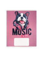 Комплект тетрадей из 10 штук, 12 листов в узкую линию Calligrata "Собачий стиль", обложка мелованный картон, ВД-лак, блок офсет, 5 видов по 2 штуки - фото 25601448