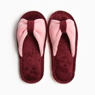 Тапочки женские с открытым носом Smile of Milady, размер 40-41, красные - фото 22412023