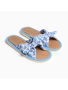 Тапочки женские с открытым носом Smile of Milady, размер 36-37, голубые - Фото 2